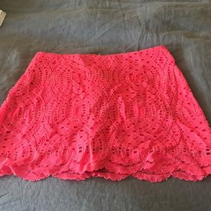Lilly Pulitzer Pink Lace Skirt